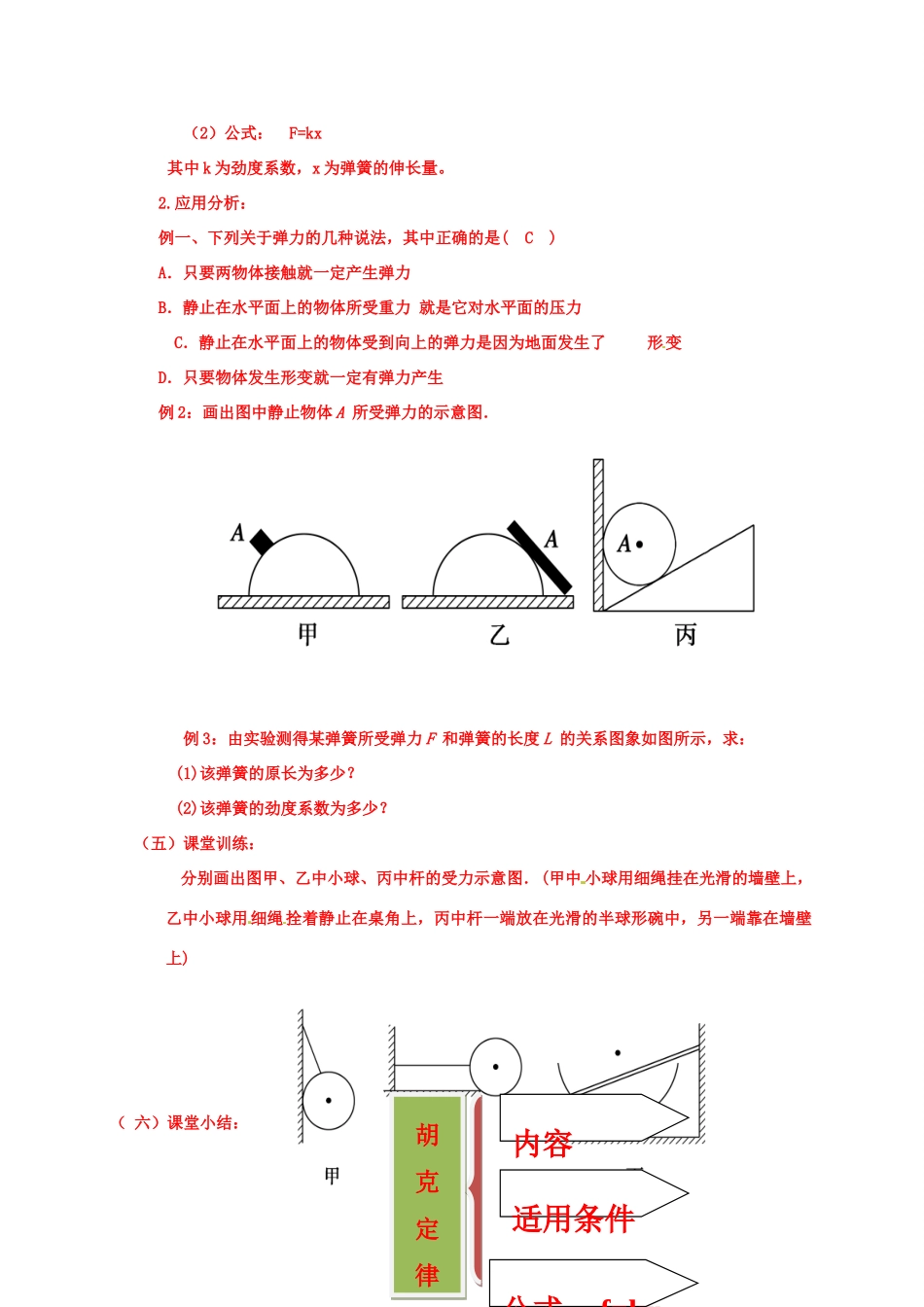 高中物理 第3章 力与相互作用 3.2 弹力 第二课时教案 沪科版必修1-沪科版高一必修1物理教案_第2页