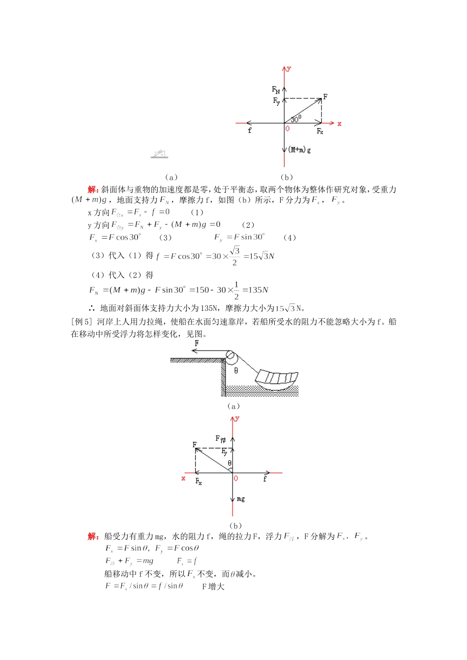 高一物理共点力作用下物体的平衡人教版知识精讲_第3页