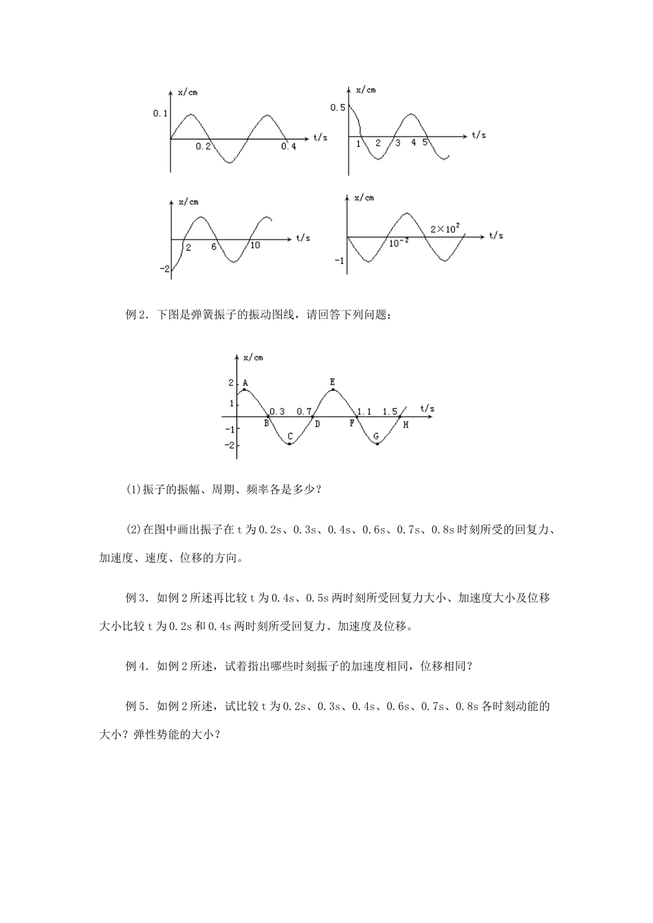 高中物理《简谐运动》教案8 新人教版选修3-4_第2页