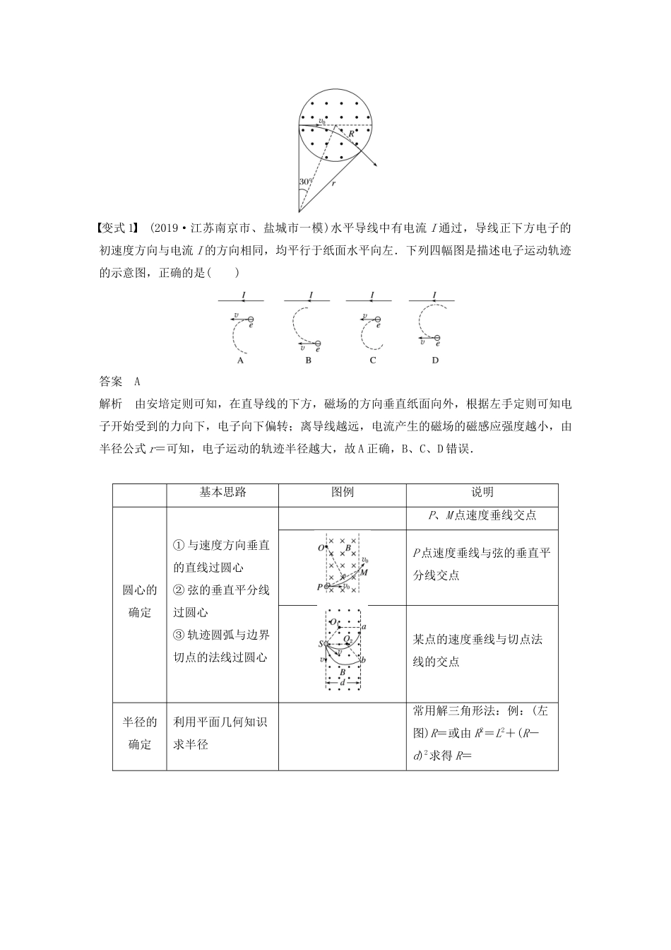 江苏省高考物理一轮复习 第九章 磁场 第2讲 磁场对运动电荷的作用教案-人教版高三全册物理教案_第3页