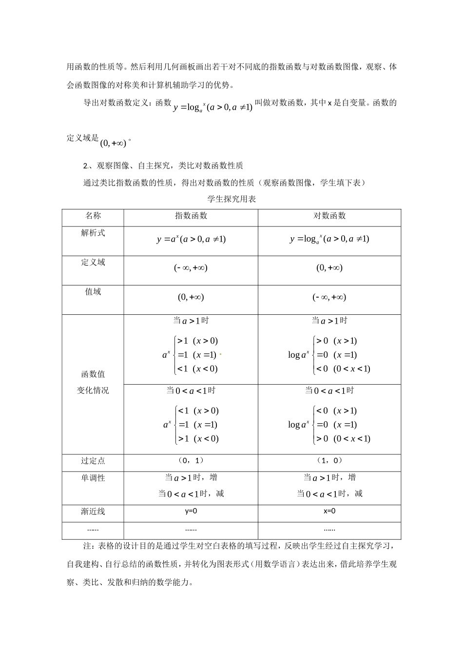 数学：2.2《对数函数》教案（湘教版必修1）_第3页
