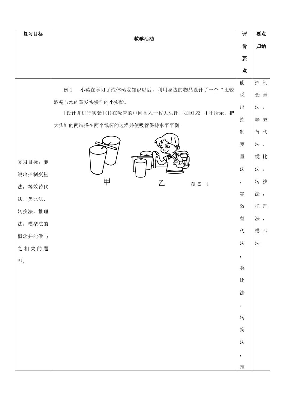 河南省商水县中考物理 专题2 物理研究方法教案-人教版初中九年级全册物理教案_第2页