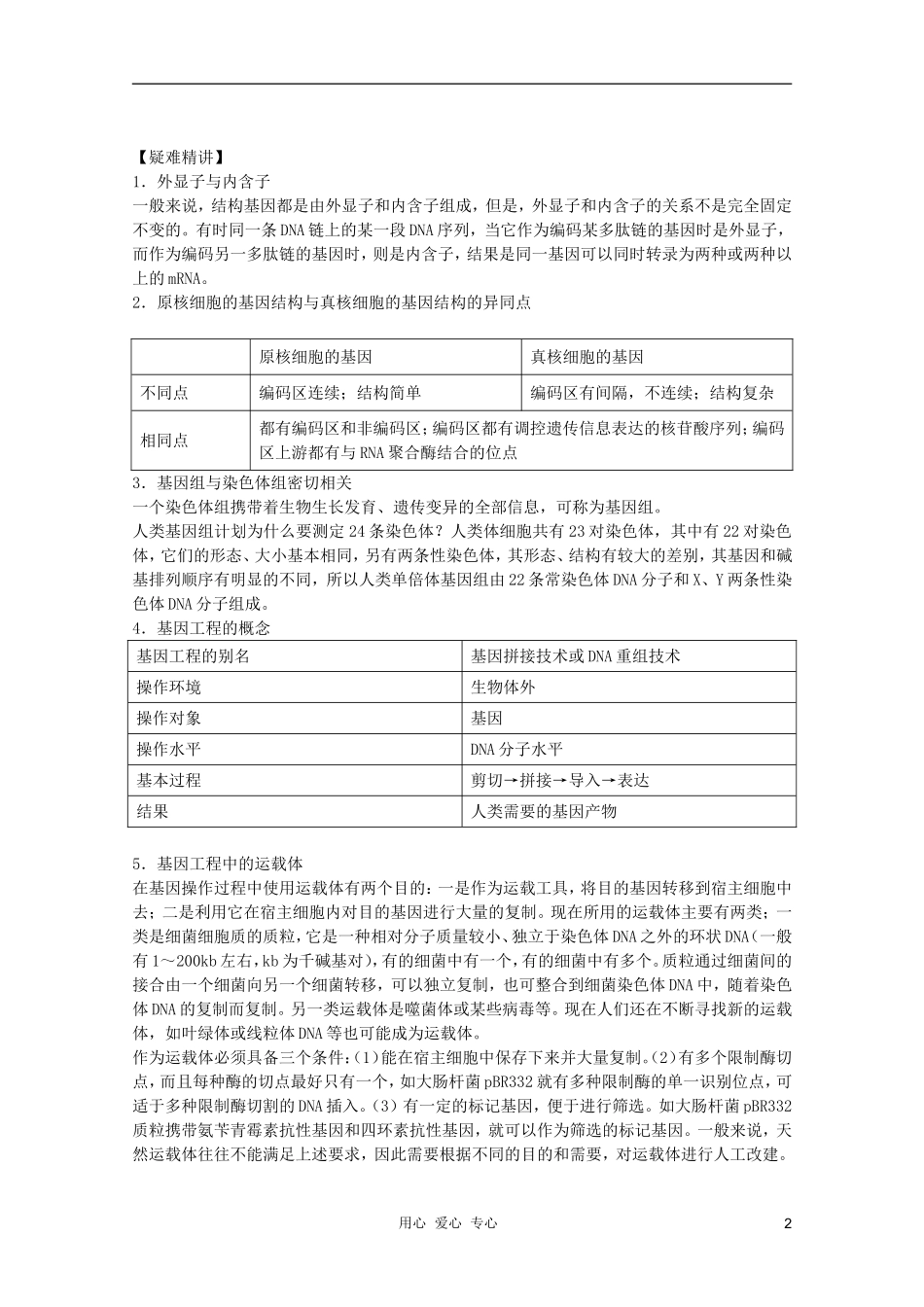 高中生物 第6章 基因的结构与基因工程全套导学案 新人教版必修1_第2页