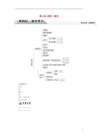 高中物理 第4章 波粒二象性章末分层突破教师用书 教科版选修3-5-教科版高二选修3-5物理学案
