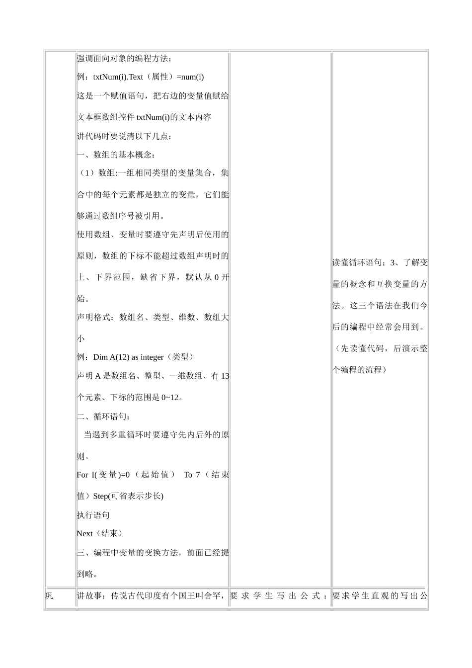 信息技术 信息的编程加工教案_第3页