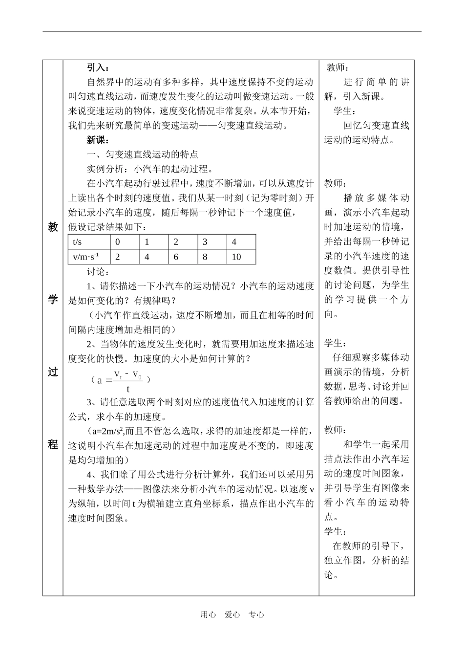 高一物理必修1 匀变速直线运动的规律1_第3页