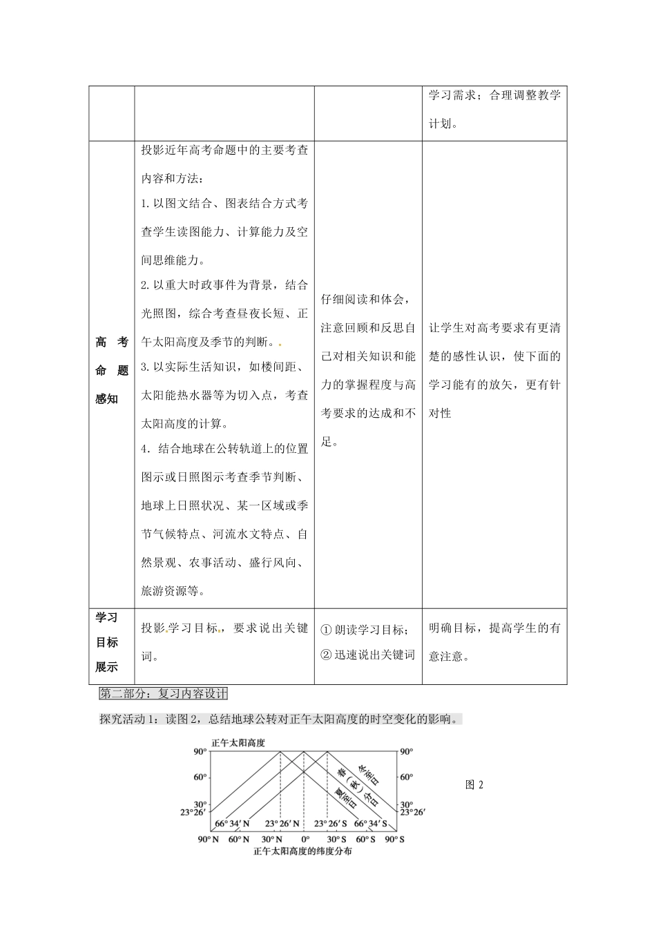 高考地理二轮复习 专题二 宇宙中的地球（第4课时）导学案-人教版高三全册地理学案_第3页