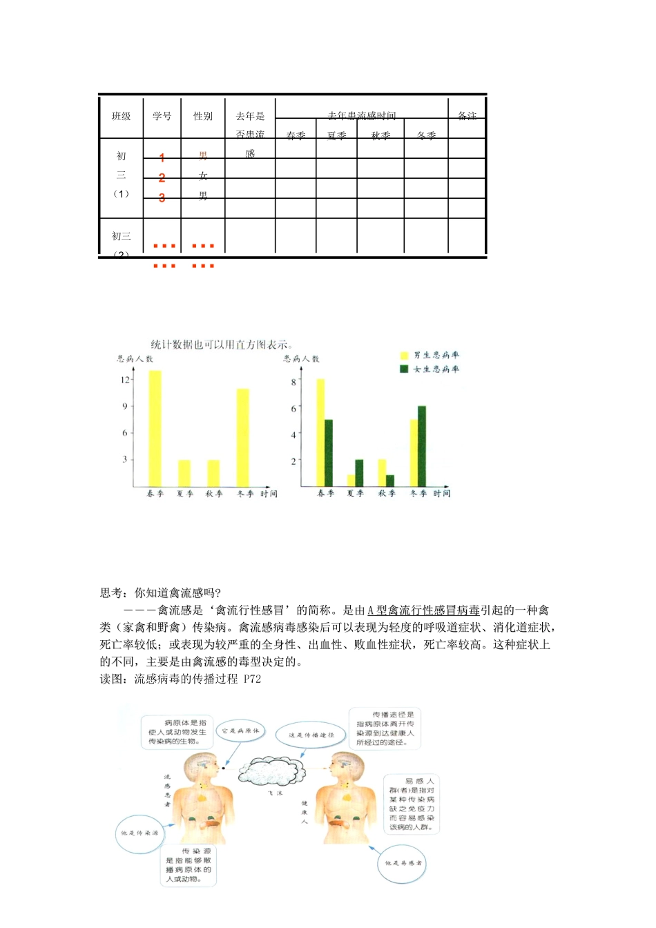 浙江省温岭市城南中学九年级科学下册《3.2 来自微生物的威胁（第二课时）》教案 浙教版_第3页
