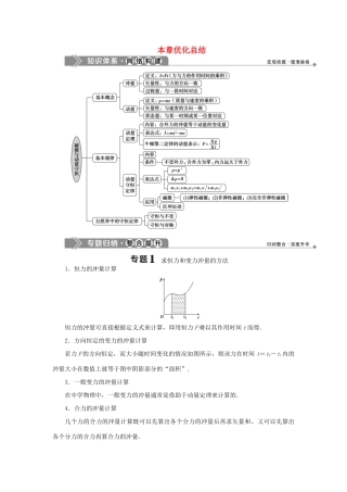 高中物理 第一章 碰撞与动量守恒 本章优化总结学案 粤教版选修3-5-粤教版高二选修3-5物理学案