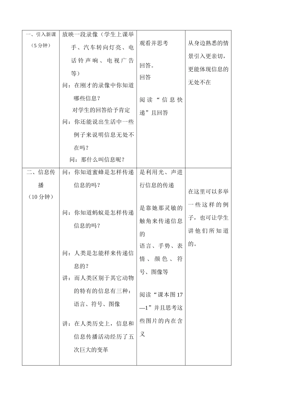 苏科版九年级物理17.2信息与信息传播教案_第2页