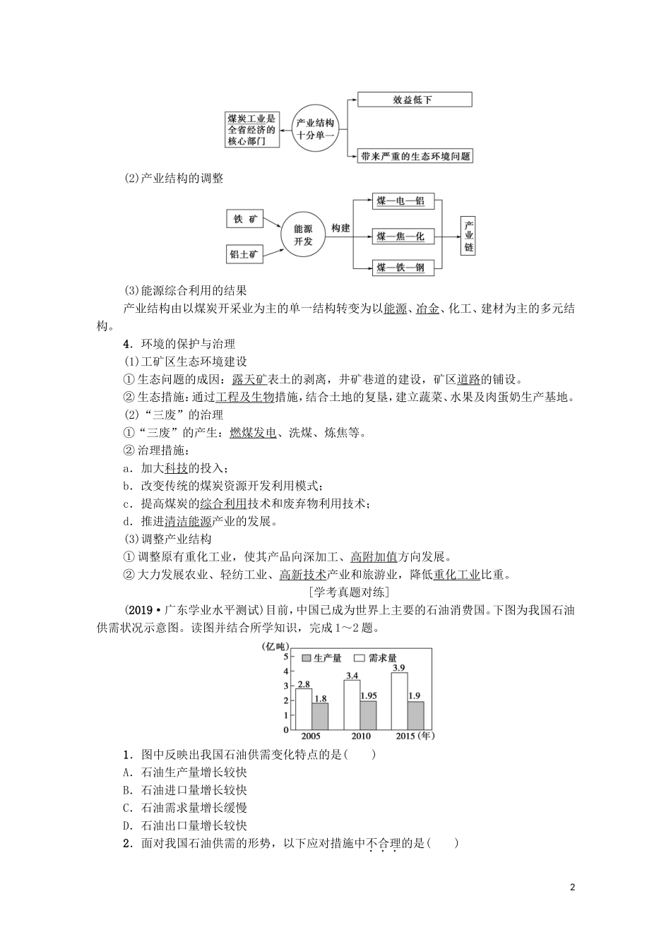 广东省高考地理总复习 专题9 区域可持续发展 第2讲 区域自然资源综合开发利用教案-人教版高三全册地理教案_第2页