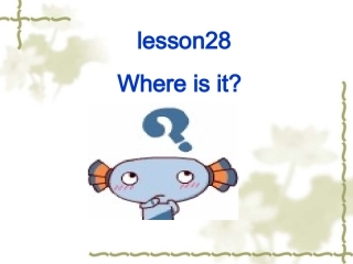 冀教版英语五年级上Lesson28课件