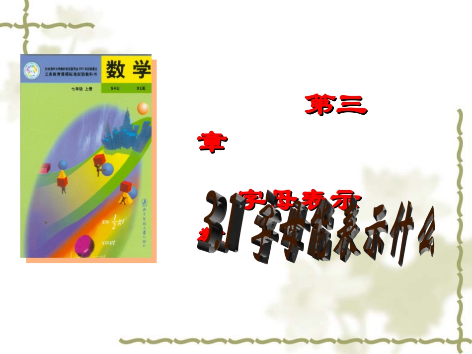北师大七年级第三章字母能表示什么课件_第3页