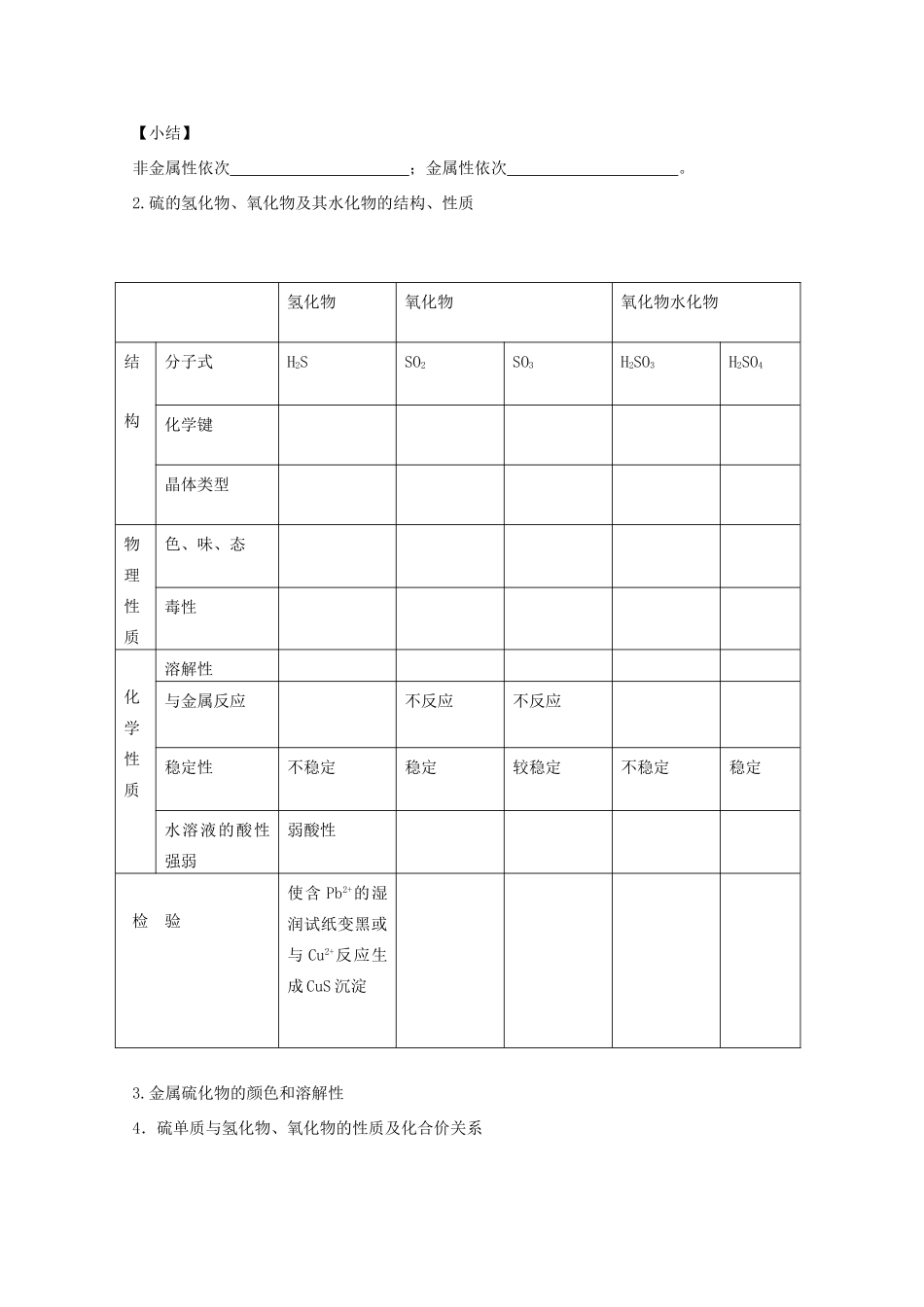 【无师自通】高考化学 氧族元素四十大考点学案_第2页