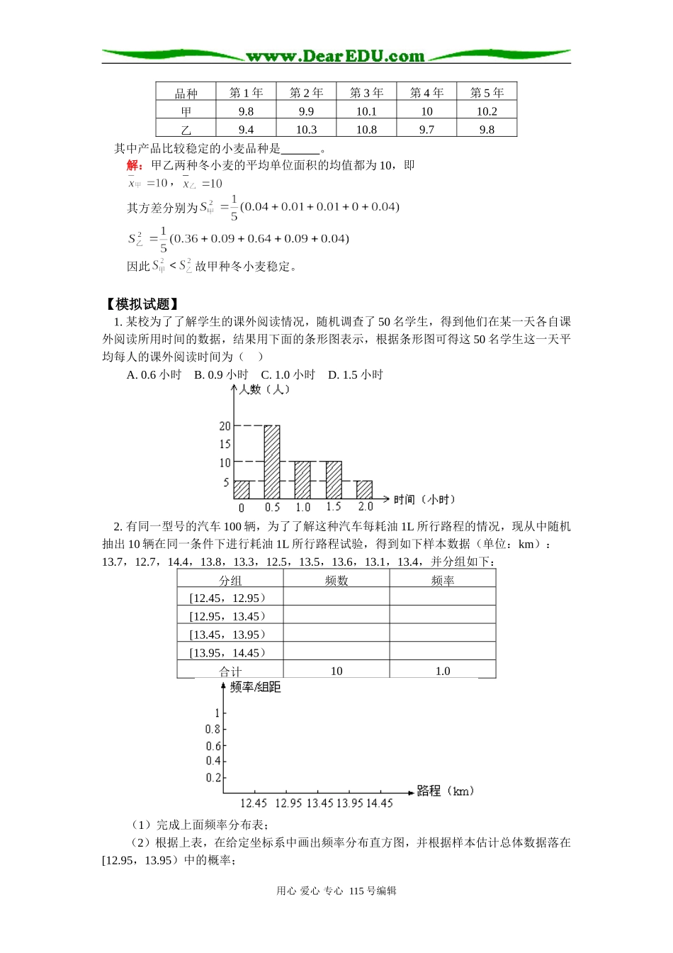 高三数学总体分布的估计人教版知识精讲_第2页