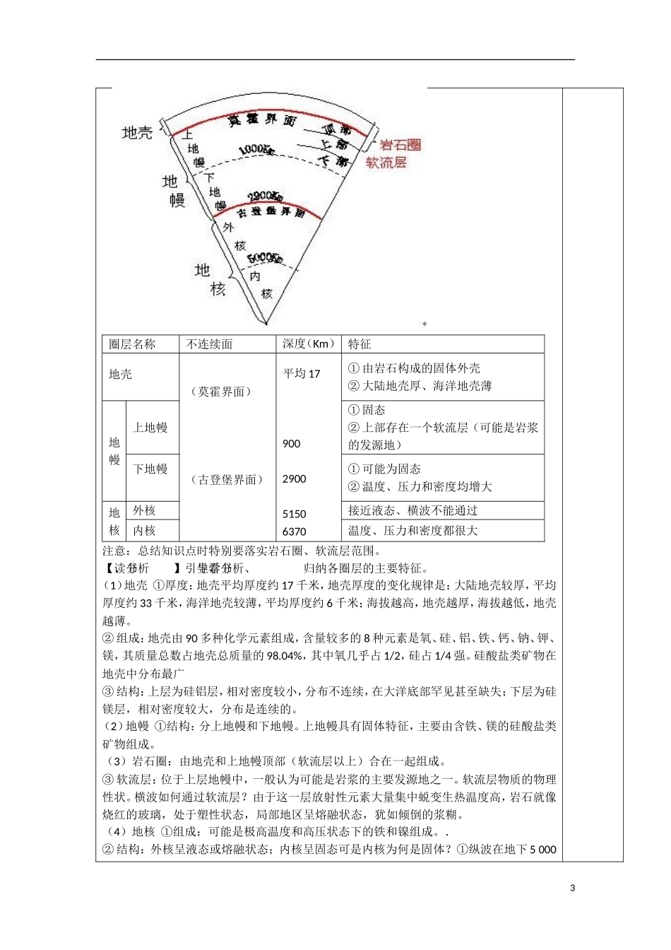 河北省张家口市第一中学高一地理《1.4 宇宙中的地球》教案_第3页