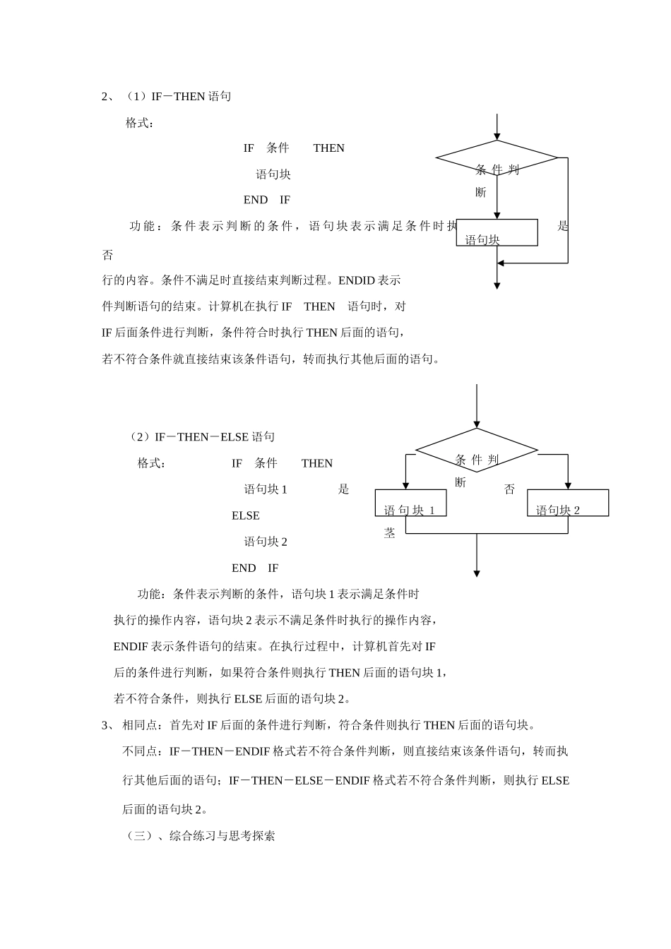 高中信息技术 算法与程序设计教案 沪教版选修1_第2页