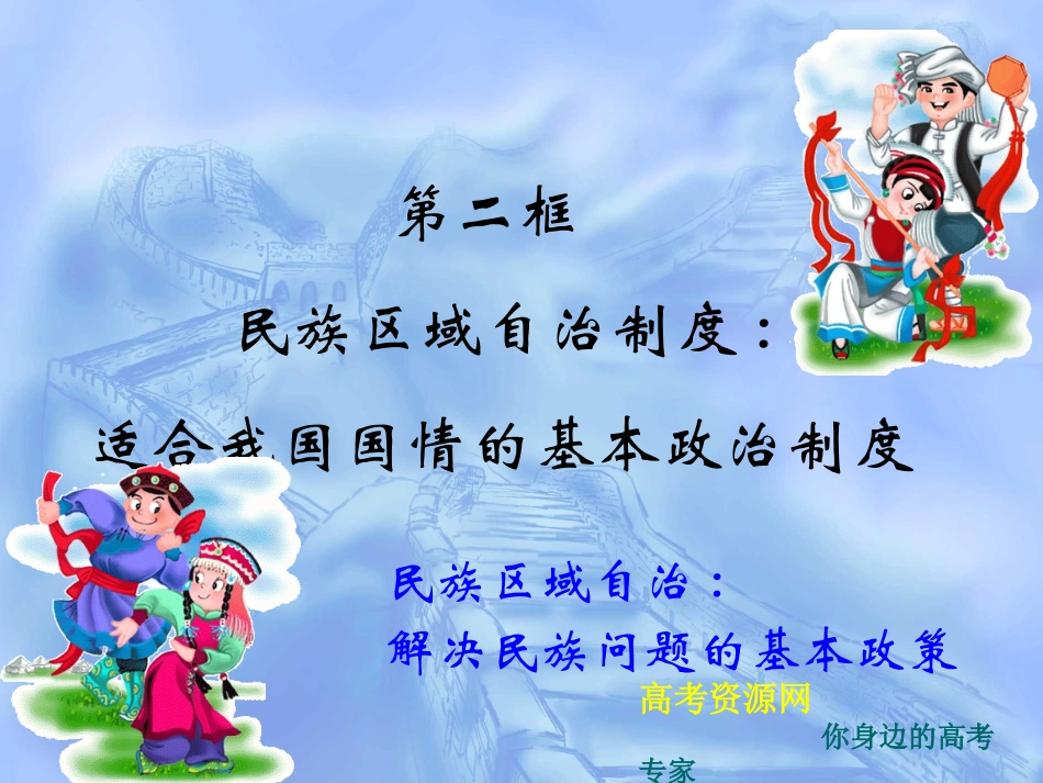 《政治生活》学习课件：第七课（2）民族区域自治制度：适合国情的基本政治制度_第2页