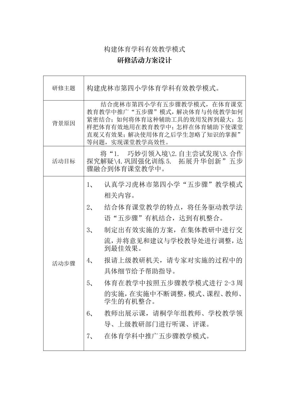 五步骤模式——体育设计_第1页