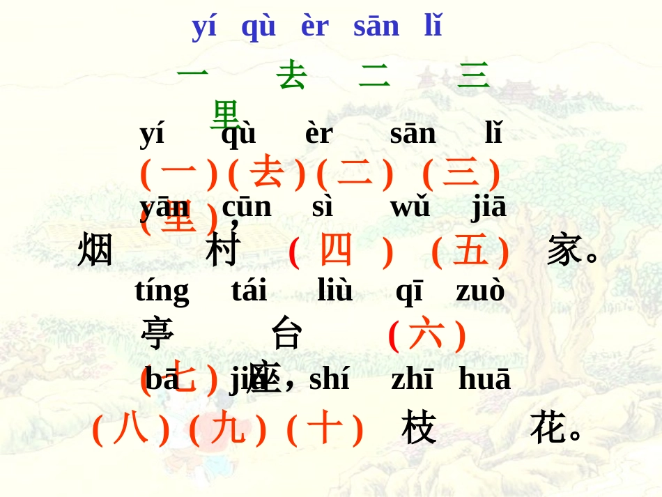 一去二三里课件 (2)_第3页