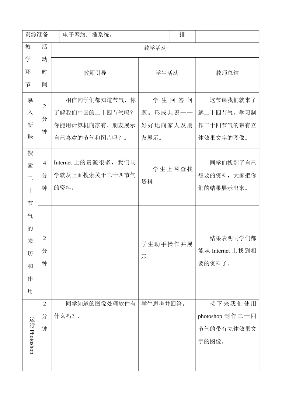《初识二十四节气》教学设计_第2页