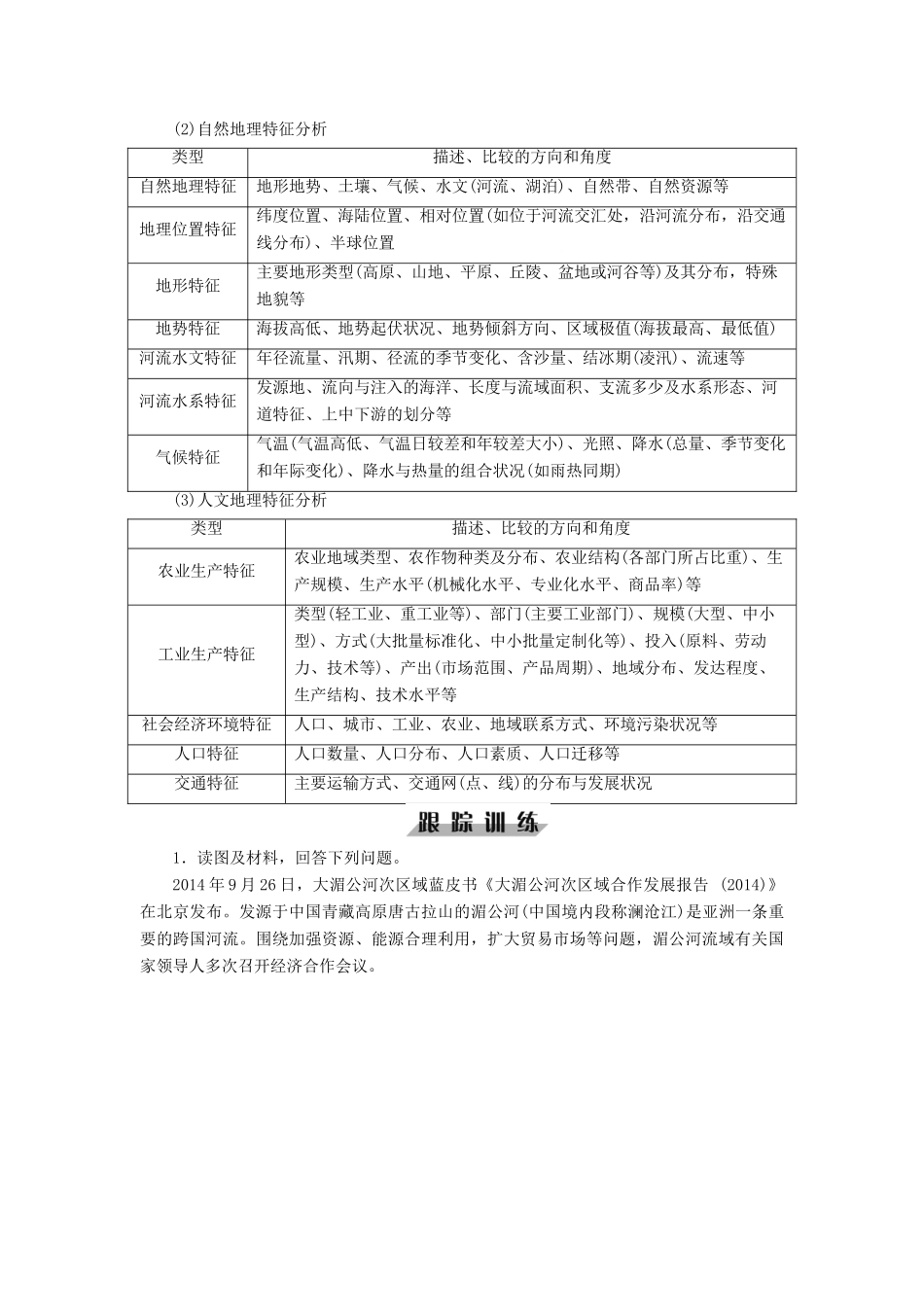 高考地理大二轮复习 策略二 掌握主观题的6类题型模板学案-人教版高三全册地理学案_第3页