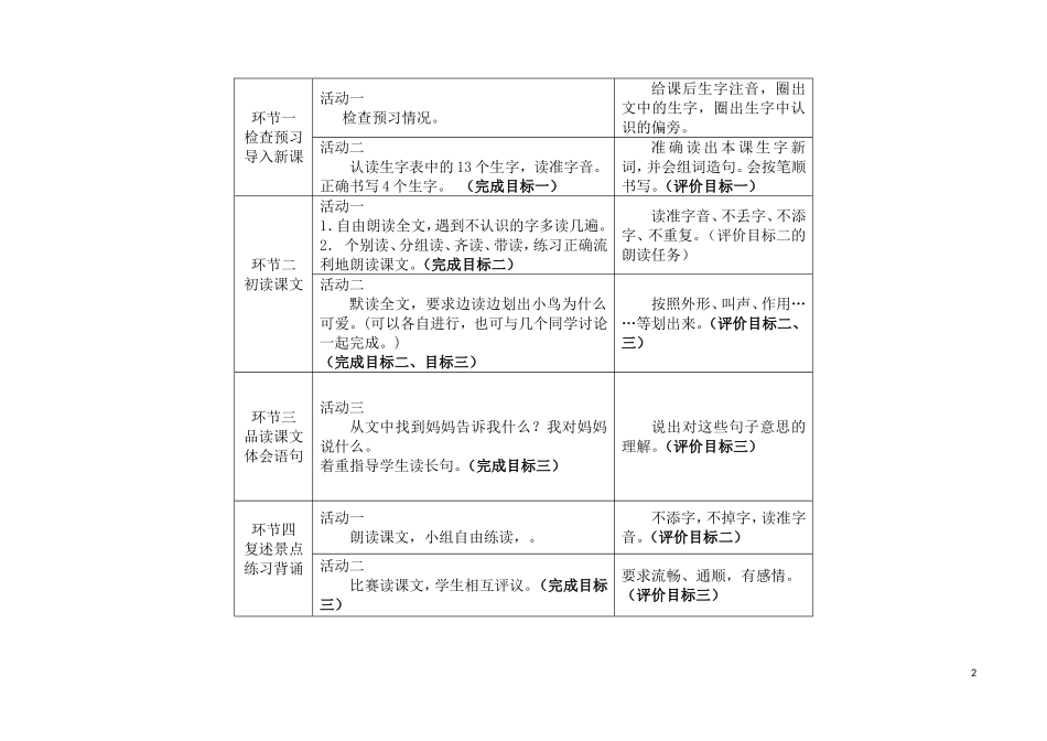 一语上册第七单元教学设计_第2页