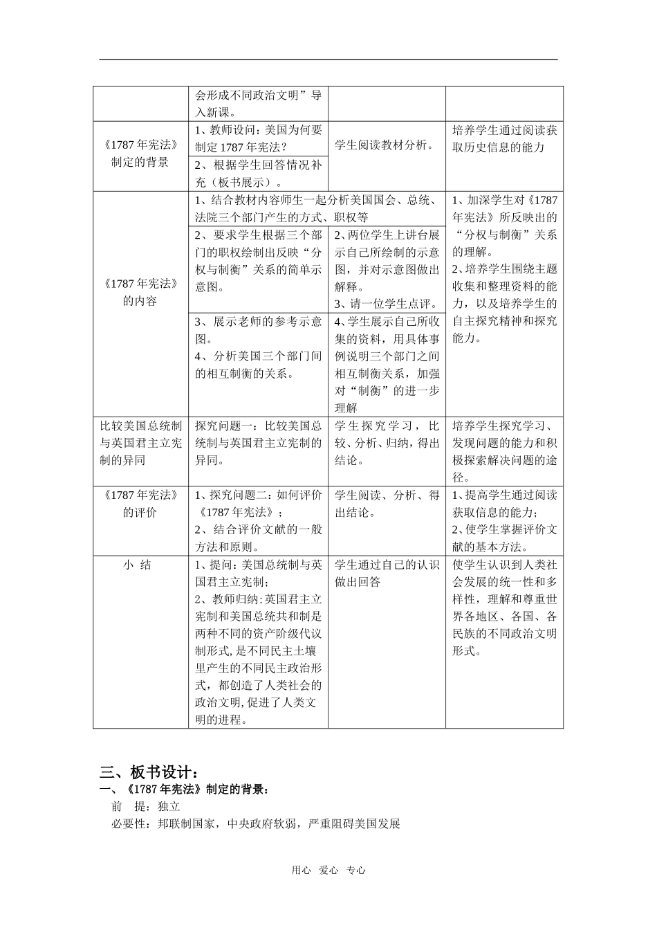 《美国联邦政府的建立》（教学设计）_第2页