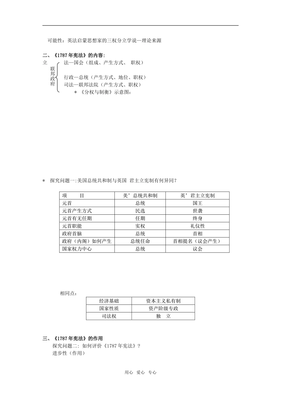 《美国联邦政府的建立》（教学设计）_第3页