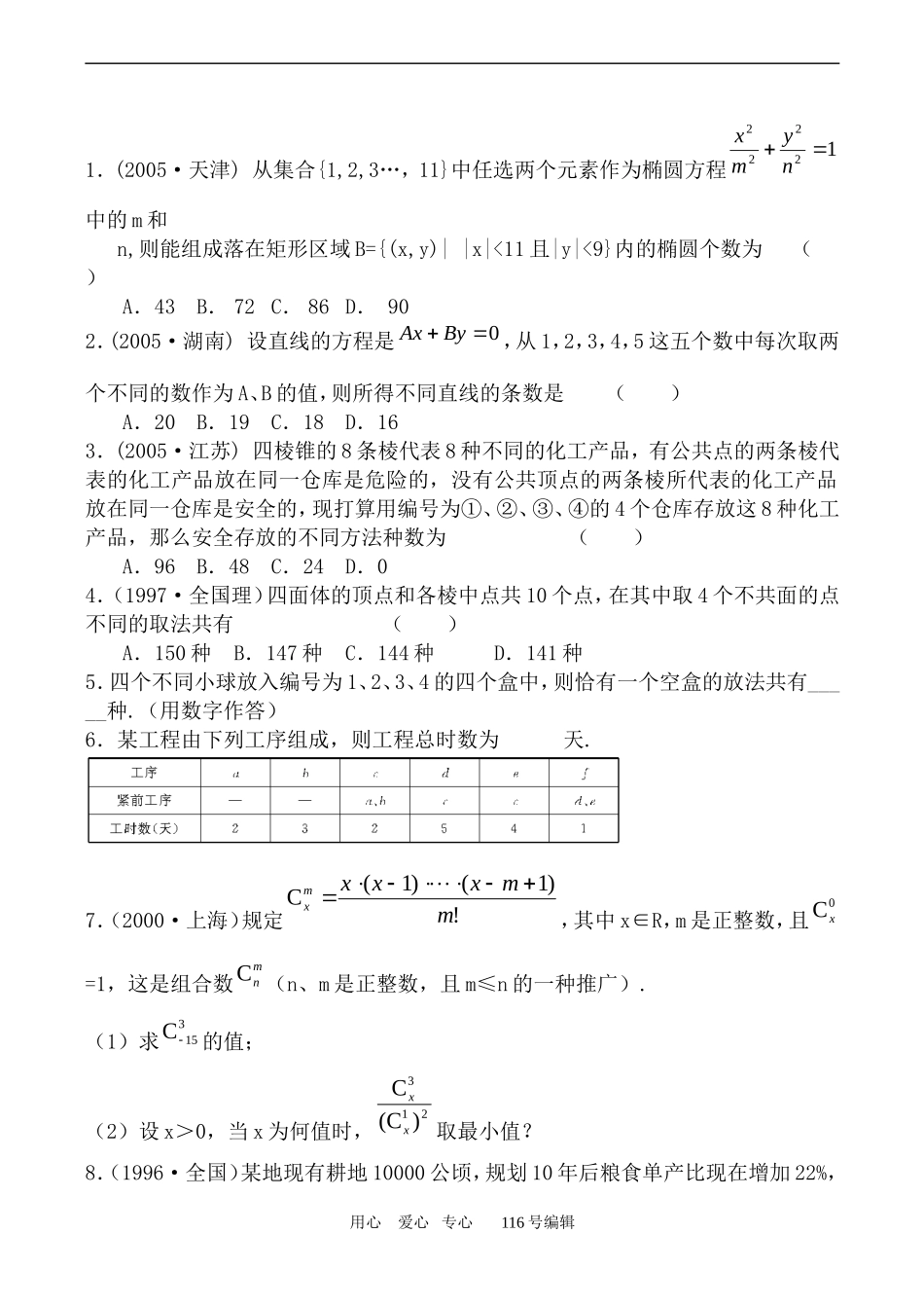 数学苏教版选修2-3 排列组合的综合应用_第3页
