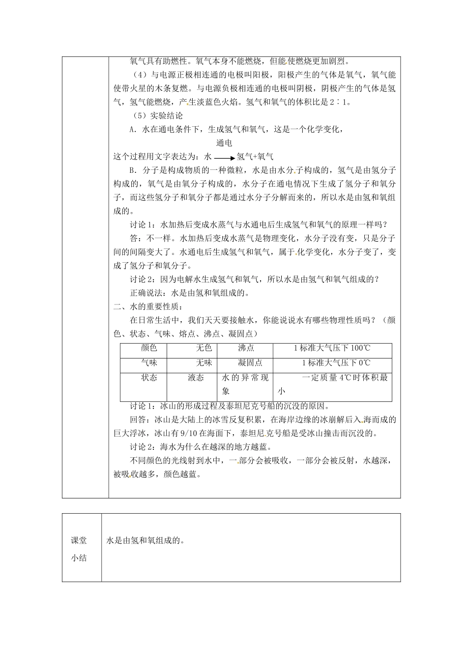 浙江省绍兴县杨汛桥镇中学八年级科学上册《水的组成》教案 浙教版_第2页