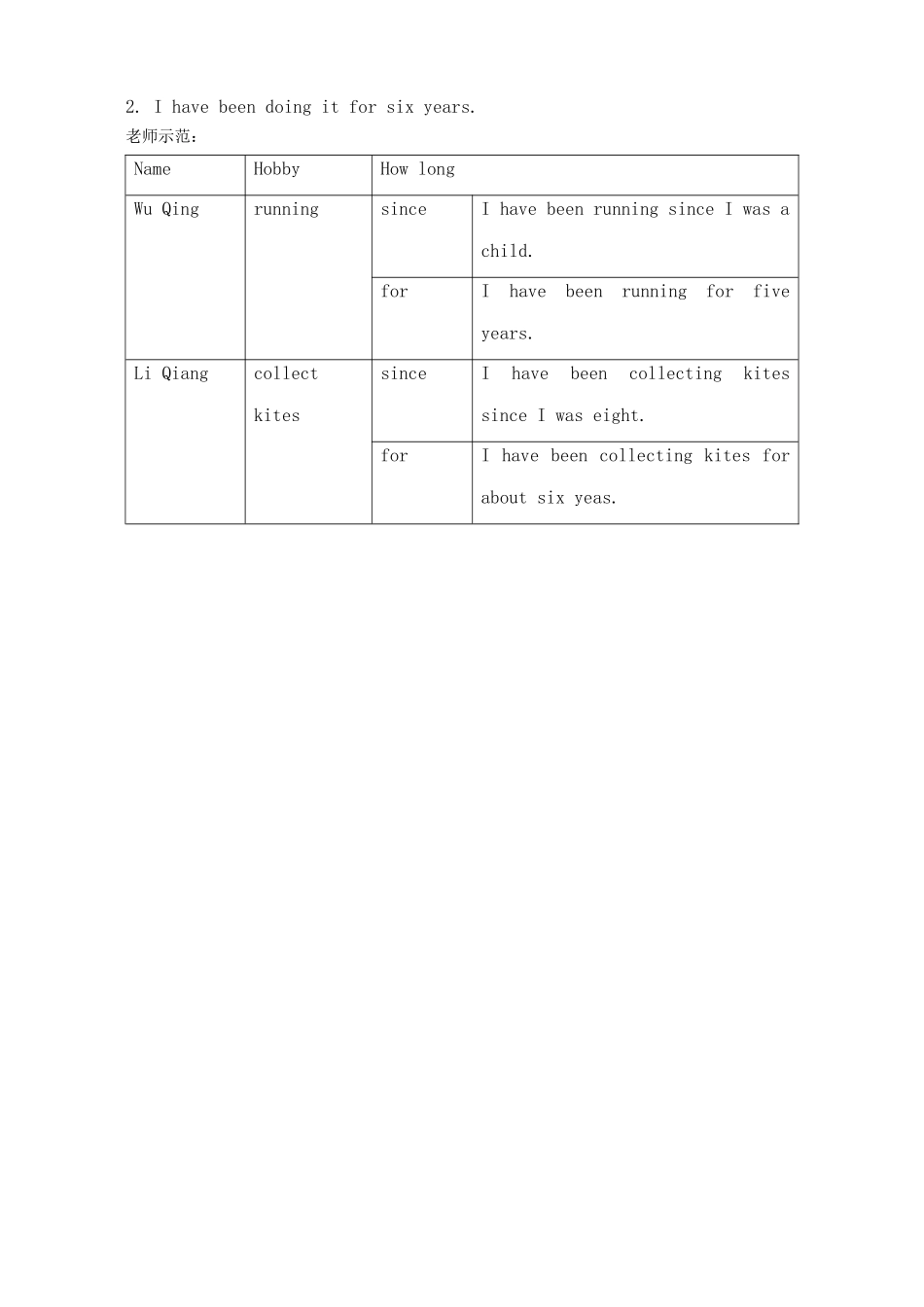 鲁教版八年级英语How long have you been collecting shells 1_第3页