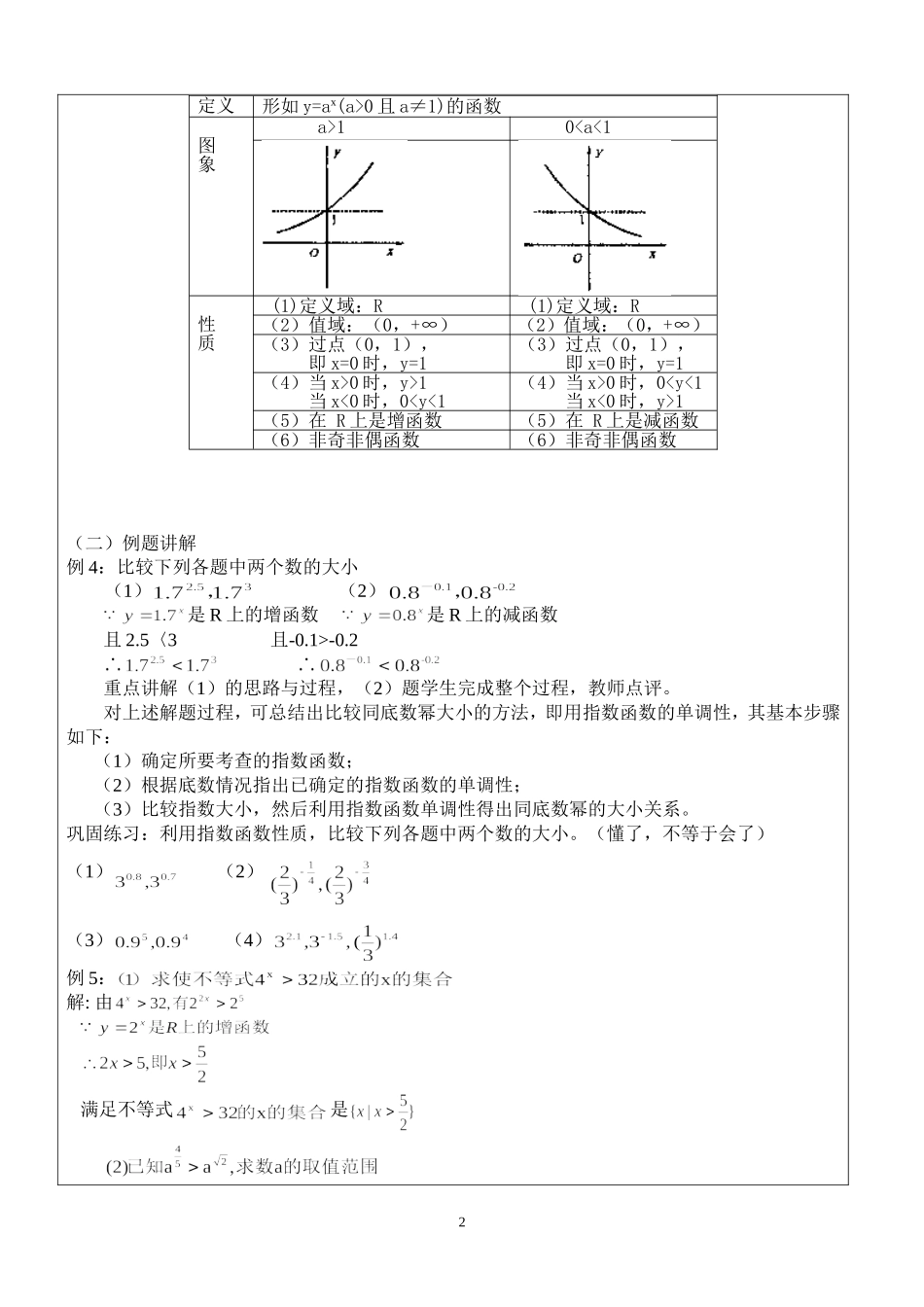 指数函数及其性质_第2页