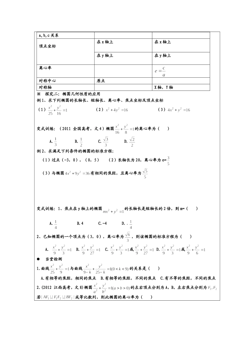 椭圆的几何性质_第2页