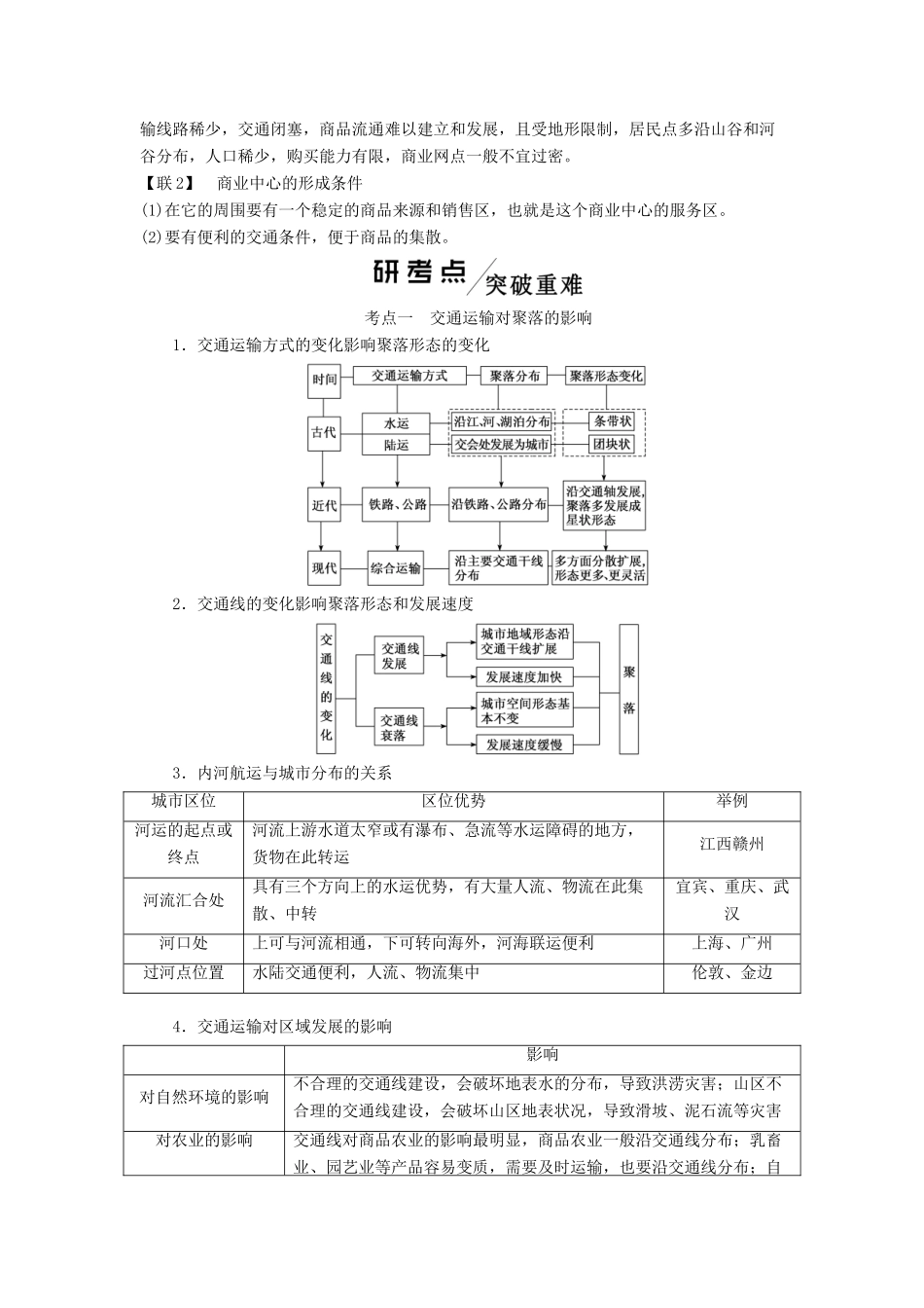 版高考地理一轮复习 第二模块 人文地理 第五章 交通运输布局及其影响 第二讲 交通运输方式和布局变化的影响学案（含解析）新人教版-新人教版高三全册地理学案_第2页