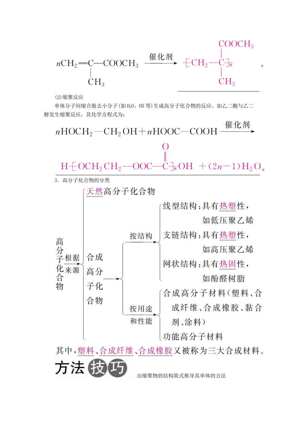 （全国版）高考化学一轮复习 有机化学基础 第7节 高分子化合物 有机合成学案-人教版高三全册化学学案_第2页