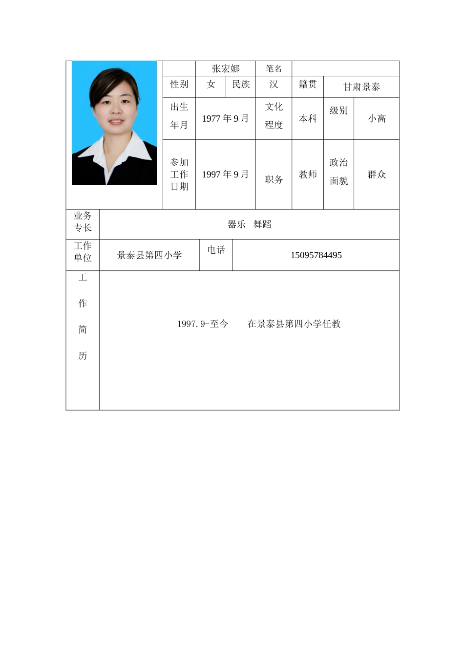 市音协入会申请表(张宏娜)_第2页