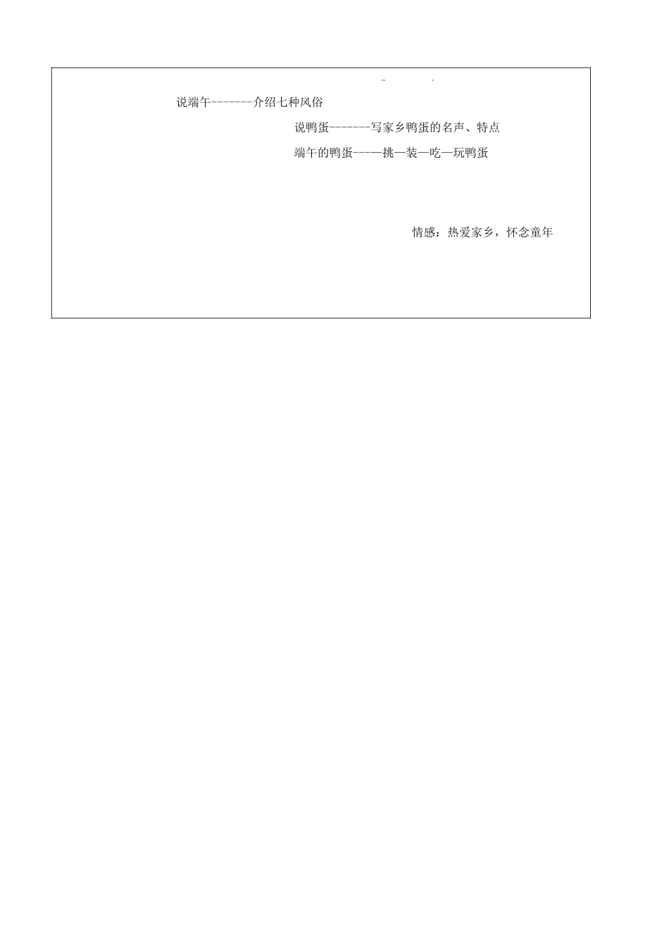 山东省郯城三中八年级语文《端午的鸭蛋》教案一 人教新课标版_第3页