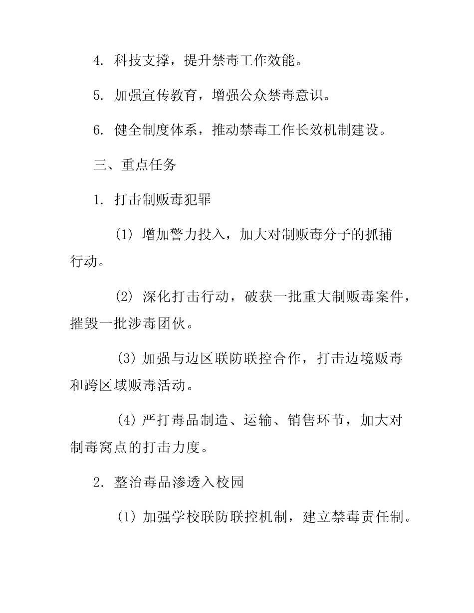 2024年XX市禁毒重点整治工作方案_第2页