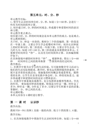 三年级上册五单元时分秒