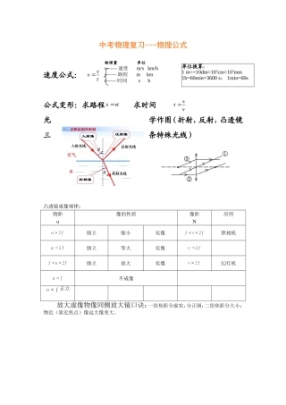 中考物理复习1
