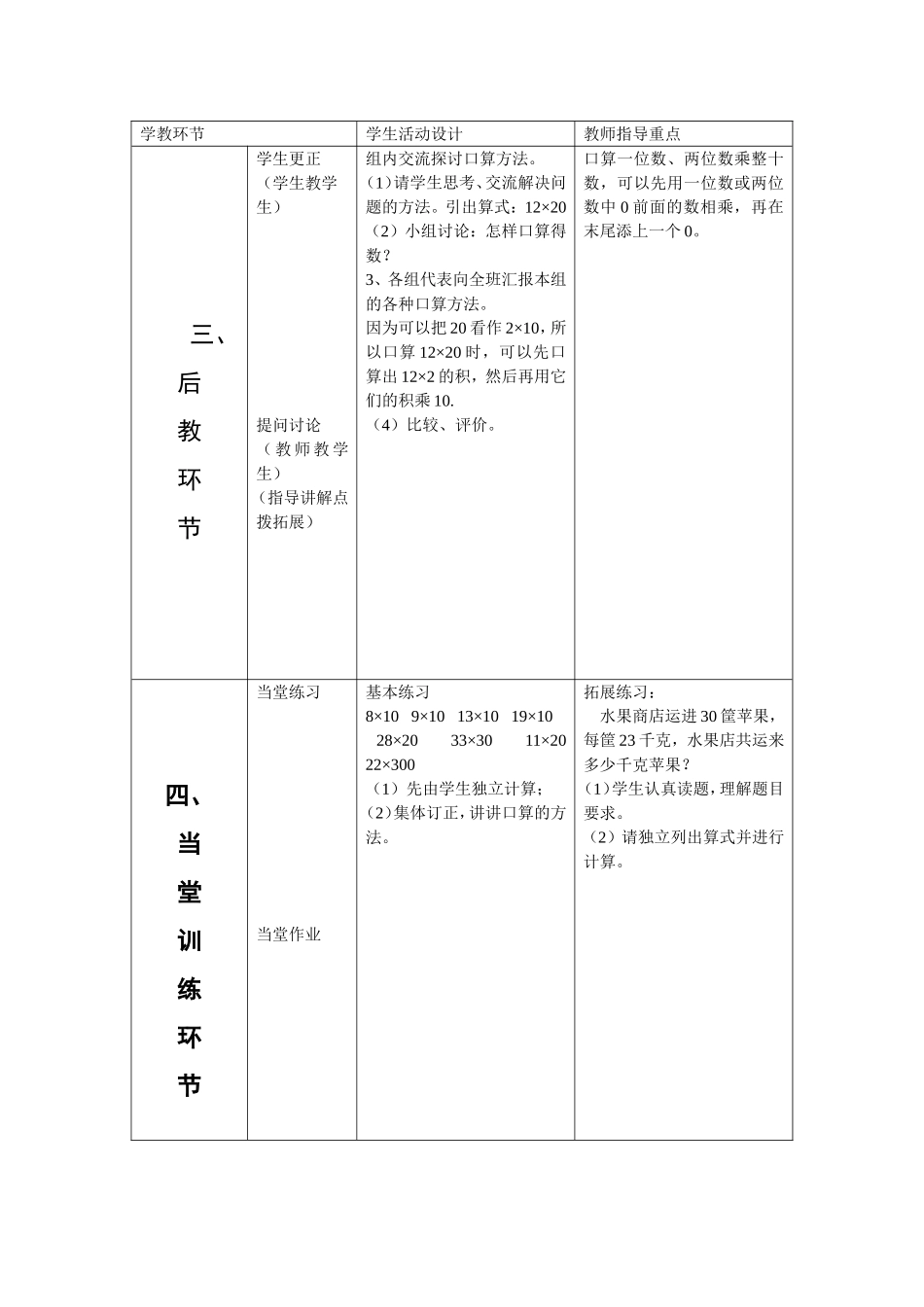 一位数、两位数乘整十数的口算_第2页