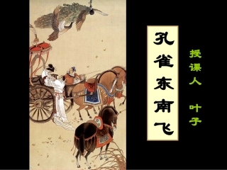 孔雀东南飞叶子课件
