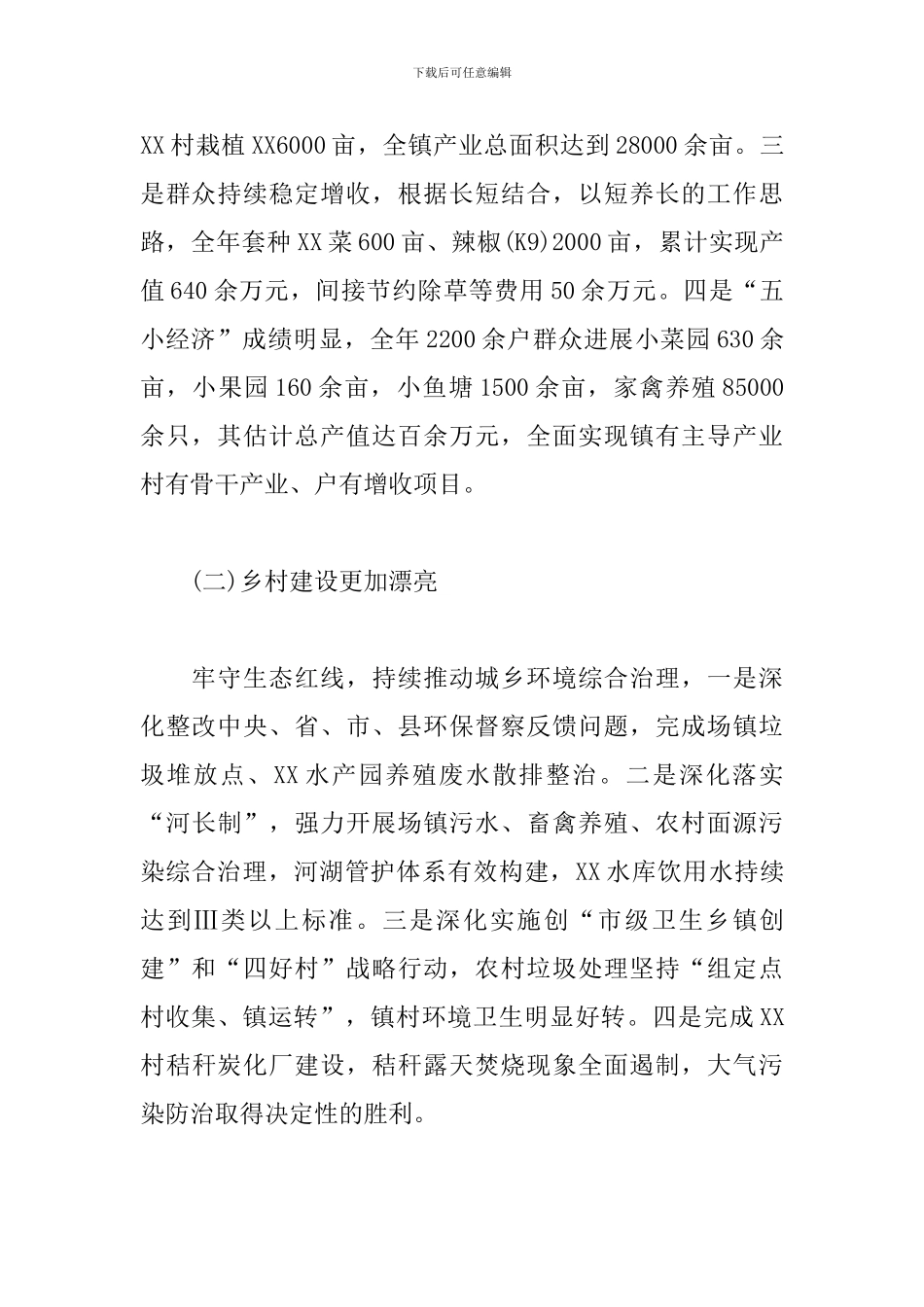 镇政府2024年度半年工作总结和下半年工作计划报告_第2页