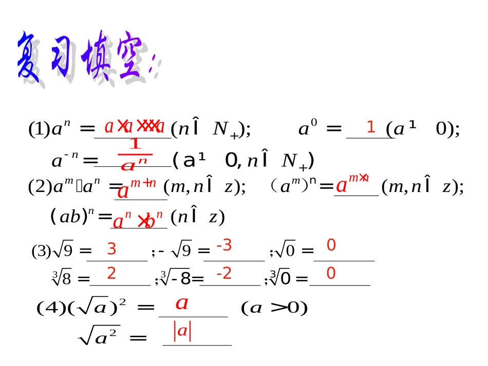 指数与指数幂的运算课件人教A版必修_第2页