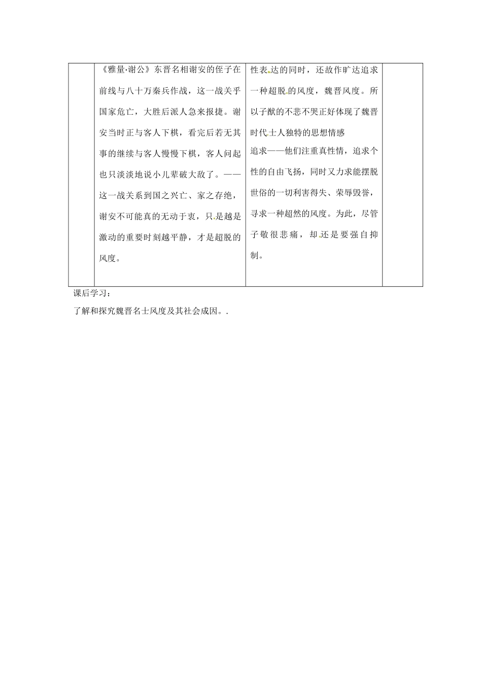 江苏省常州市花园中学八年级语文上册 13.人琴俱亡第二课时教案 苏教版_第2页