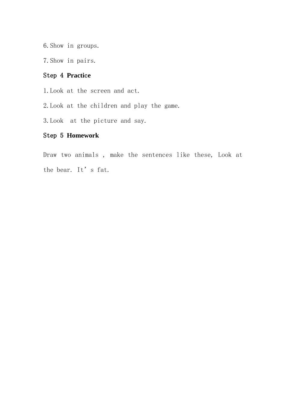 2013年新PEP小学三年级下册英语第三单元Unit3Atthezoo导学案人教版内容A (2)_第3页