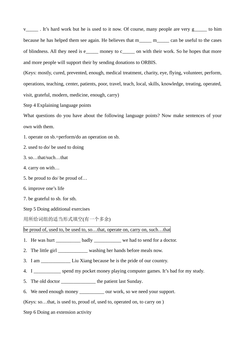 牛津版八年级英语Unit 5 International charities--Reading II [ty]_第3页