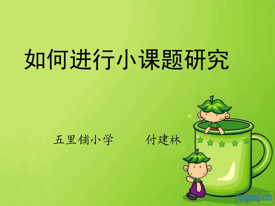 小课题研究讲座_第1页
