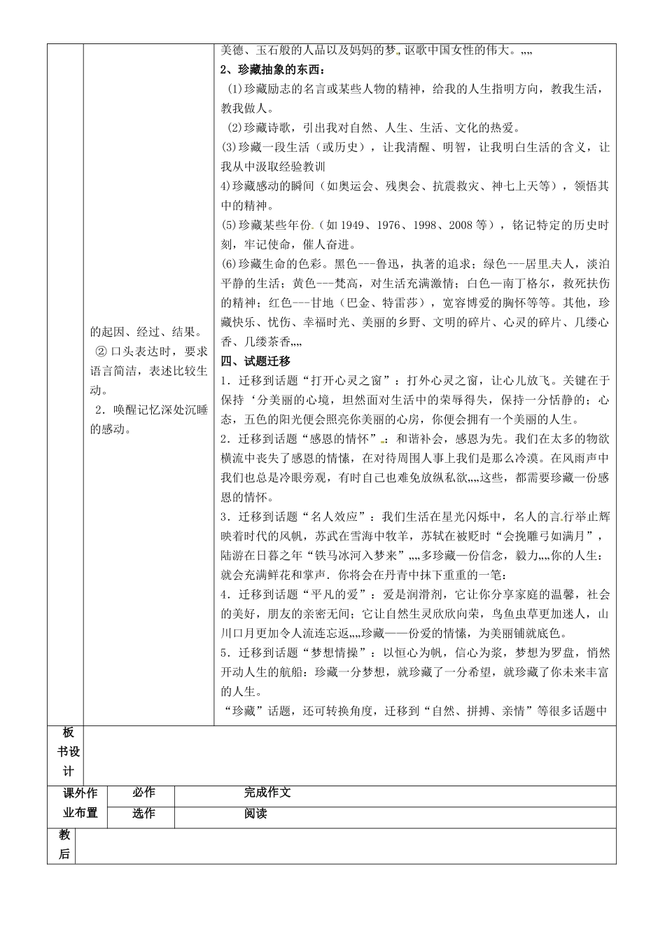 山东省烟台市黄务中学八年级语文上学期作文辅导 珍藏作文教案_第2页
